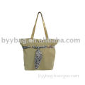 Fashion new design Vinyl Canvas Tote Bags For Ladies